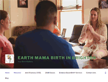 Tablet Screenshot of earthmamabirth.com